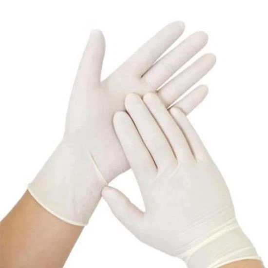 Tıbbi Sterilized CE Latex Surgical Gloves Without Powder 